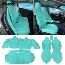 Load image into Gallery viewer, 2017-2023 Tesla Model 3 Front Rear 5-Seat Seat Covers Leather