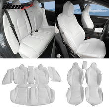 Load image into Gallery viewer, 2017-2023 Tesla Model 3 Front Rear 5-Seat Seat Covers Leather