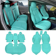 Load image into Gallery viewer, 2020-2024 Tesla Model Y Front Rear 5-Seat Seat Covers Leather