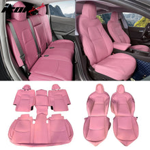 Load image into Gallery viewer, 2020-2024 Tesla Model Y Front Rear 5-Seat Seat Covers Leather