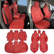 Load image into Gallery viewer, 2020-2024 Tesla Model Y Front Rear 5-Seat Seat Covers Leather