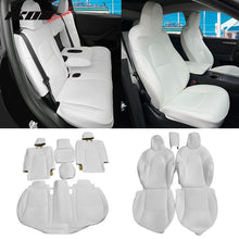 Load image into Gallery viewer, 2020-2024 Tesla Model Y Front Rear 5-Seat Seat Covers Leather