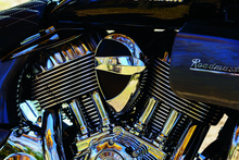 Load image into Gallery viewer, Kuryakyn Horn Cover John Shope Series Chrome