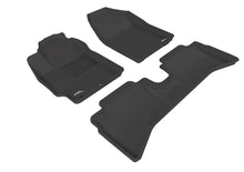 Load image into Gallery viewer, 3D MAXpider 2012-2015 Toyota Prius C Kagu 1st &amp; 2nd Row Floormats - Black