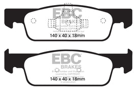 EBC 2016-2017 Smart Fortwo 0.9L Turbo Ultimax2 Front Brake Pads
