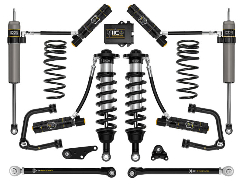 ICON 2024+ Toyota Tacoma 1.25in-3in Stage 10 Suspension System Tubular w/ Triple Rate Spring