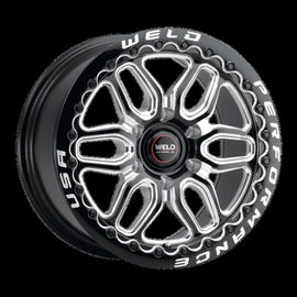 Weld Racing 17x10 Laguna 6 Drag Beadlock 6x139.7 ET25 BS6.48 Gloss BLK MIL DIA 106.1