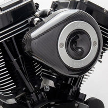 Load image into Gallery viewer, S&amp;S Cycle 01-15 Fuel-Injected Softail Models Stealth Air Cleaner Kit w/ Carbon Fiber Cover
