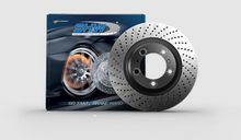 Load image into Gallery viewer, SHW 2008 Porsche Boxster Limited 2.7L Right Front Cross-Drilled Monobloc Brake Rotor (98735140201)