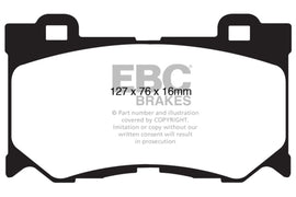 EBC 08-13 Infiniti FX50 5.0 Yellowstuff Front Brake Pads