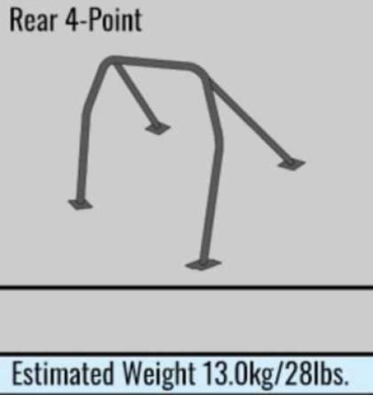 Cusco Safety 21 4pt 2 Passenger Around Dash w/Harness Bar Black Roll Cage Toyota MR-S/MR-2 Spider