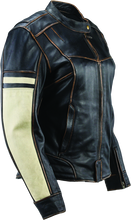 Load image into Gallery viewer, Kuryakyn By River Road Dame Vintage Leather Jacket Black Womens - Small