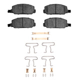DFC 76-82 Honda Accord Sedan Front 5000 Advanced Semi Metallic Brake Pads and Hardware Kit