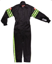 Load image into Gallery viewer, RaceQuip Green Trim SFI-1 JR. Suit - Kids XXS