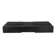 Load image into Gallery viewer, DS18 4 x 8in Forward Firing Underseat Ported Box Subwoofer Enclosure Black Spray Liner Paint Finish