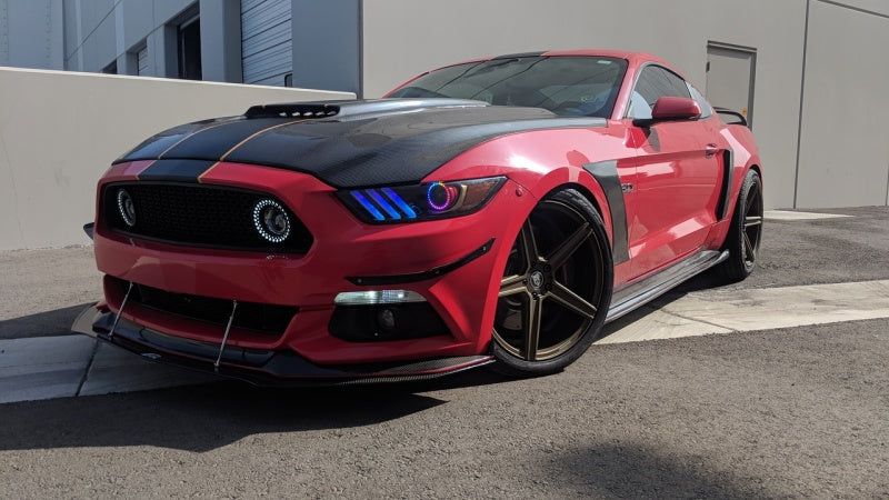 Oracle 15-17 Ford Mustang V6/GT/Shelby Dynamic DRL  w/ Halo Kit - ColorSHIFT - Dynamic NO RETURNS