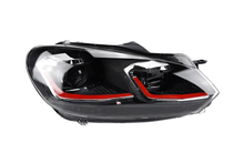 Load image into Gallery viewer, Volkswagen Golf MK6 Red, Silver, and Black Projector with Dynamic Signal LED Headlights (2009 - 2013)