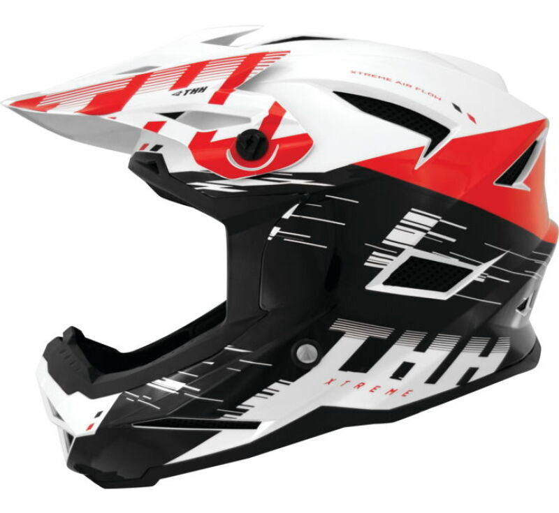 THH Helmets T-42 BMX Xtreme  White/Red - Large