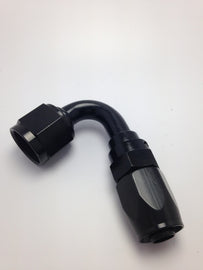Fragola -12AN x 120 Degree Pro-Flow Hose End - Black