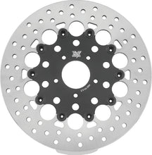 Load image into Gallery viewer, Twin Power 08-13 FLH FLT 06-17 Dyna Front 11.8 Floating Rotor With Holes Black