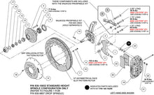 Load image into Gallery viewer, Wilwood kit front XRS6R wwe pro spindle 14.00 rotor GT red