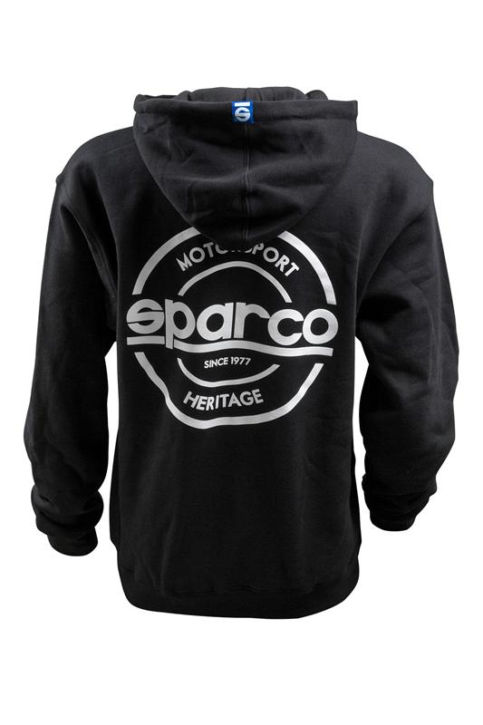 Sparco Swtshrt Hooded S-Seal Blk Sml