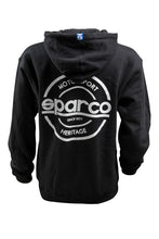 Load image into Gallery viewer, Sparco Swtshrt Hooded S-Seal Blk Med