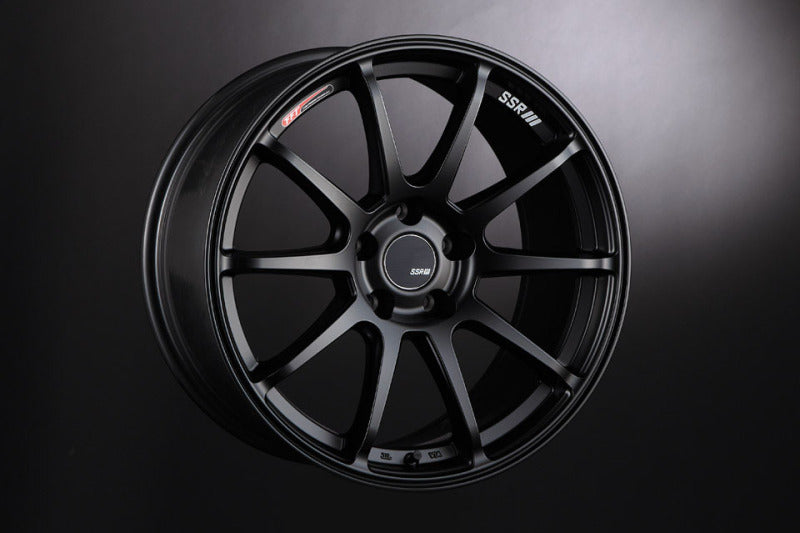 SSR GTV02 17x7.0 5x114.3 42mm Offset Flat Black Wheel