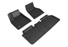 Load image into Gallery viewer, 3D MAXpider 2015-2020 Tesla Model S Kagu 1st &amp; 2nd Row Floormats - Black