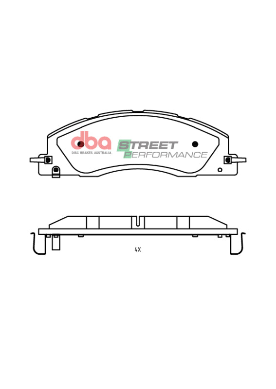 DBA 219+ RAM 2500/3500 (DJ) 6.7L 4WD SP Performance Front Brake Pads