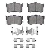 DFC 86-88 Acura LEGEND Rear 5000 Advanced Ceramic Brake Pads and Hardware Kit