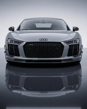 Load image into Gallery viewer, 2016–2018 Audi R8 V10 &amp; V10 Plus Coupe V-Design Front Lip Spoiler – Dry Carbon Fiber