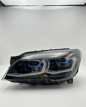 Load image into Gallery viewer, BMW 7 Series F02 G12 Style LED Headlight Assembly with Dual-Color DRL (Yellow / White) 2013 - 2015 (Replaces 63117228423)