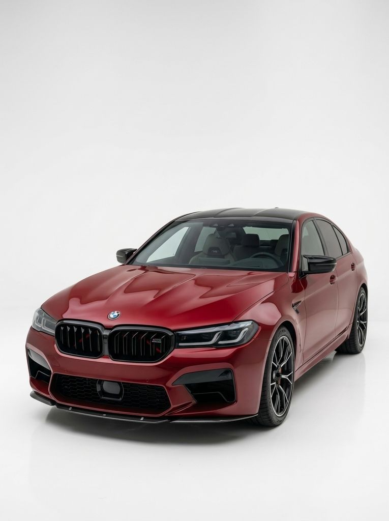 BMW 5 Series F90 M5 LCI ST Style Carbon Fiber Front Lip (2020+)