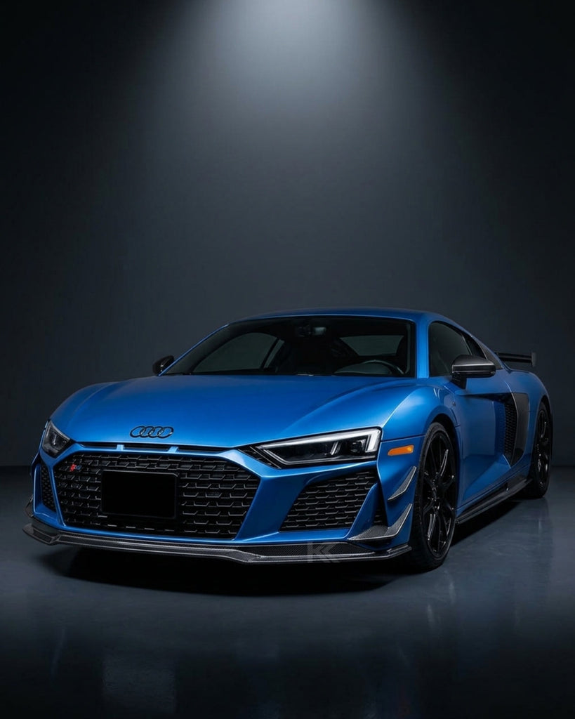 2019–2023 Audi R8 V10 Coupe Front Bumper Lip Splitter – Prepreg Dry Carbon Fiber