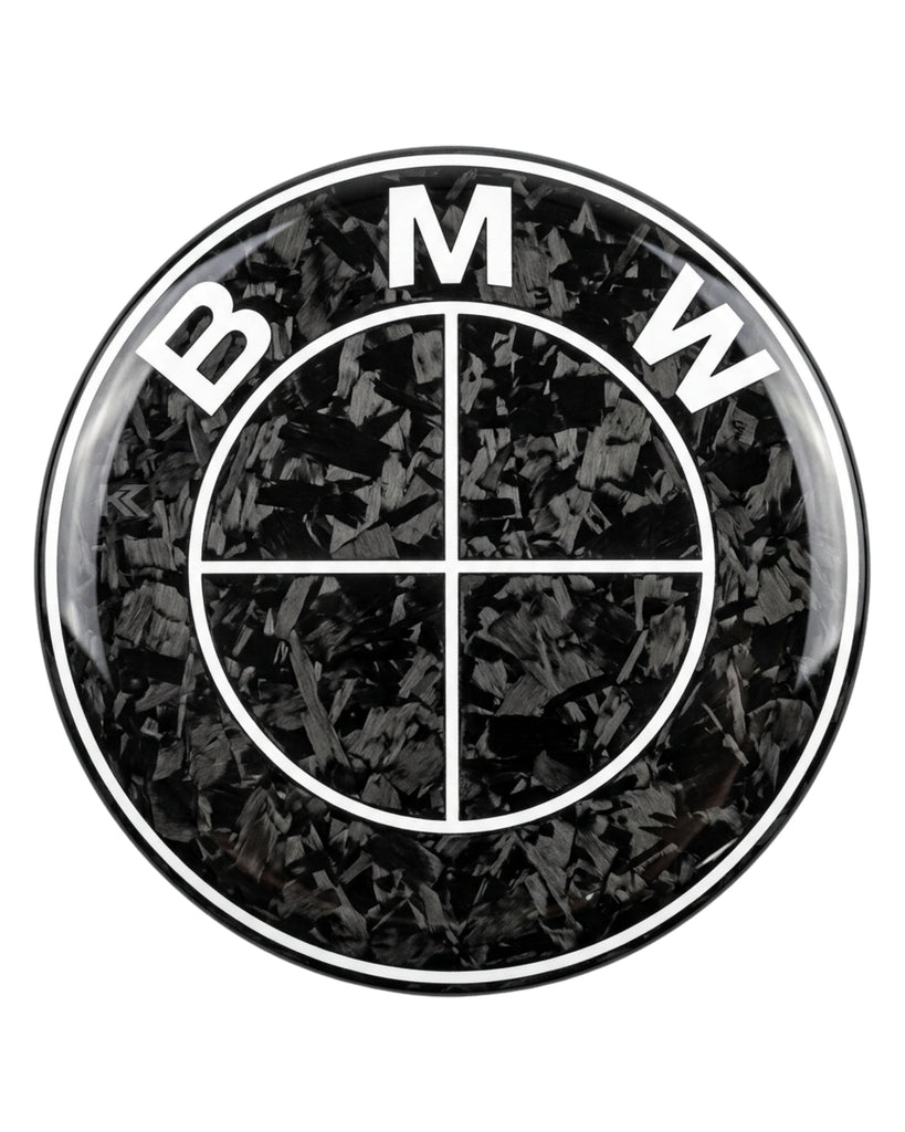 BMW Hood, Trunk & Steering Wheel Emblem Roundel Overlays – Carbon Fiber