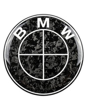 Load image into Gallery viewer, BMW Hood, Trunk &amp; Steering Wheel Emblem Roundel Overlays – Carbon Fiber