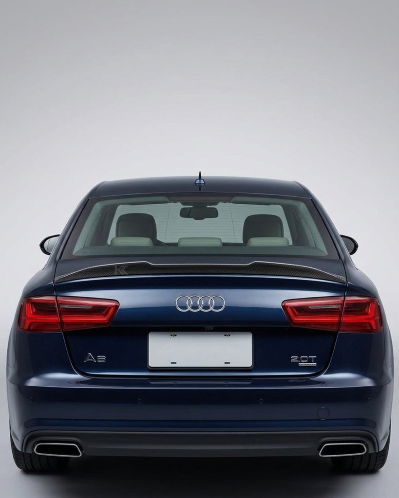 2012–2018 Audi A6 / S6 C7 4G Sedan Ducktail Style Rear Trunk Spoiler – Carbon Fiber