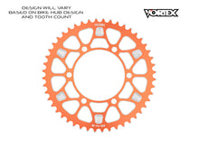 Load image into Gallery viewer, Vortex Racing V4 40 Tooth 520 Rear Sprocket - Orange