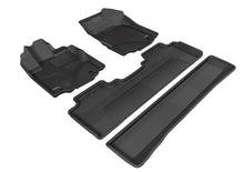 Load image into Gallery viewer, 3D MAXpider 2006-2014 Honda Ridgeline Kagu 1st &amp; 2nd Row Floormats - Black