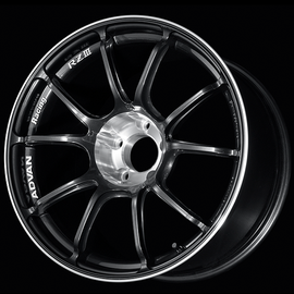 Advan RZIII 18x9.0 / +45 Offset / 5x112 BC / 66.5mm Bore / Black Gun Metallic & Diamond Cut