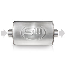 Load image into Gallery viewer, Stainless Works 2in ID CENTER INLET/2in OD CENTER OUTLET 4inX8in