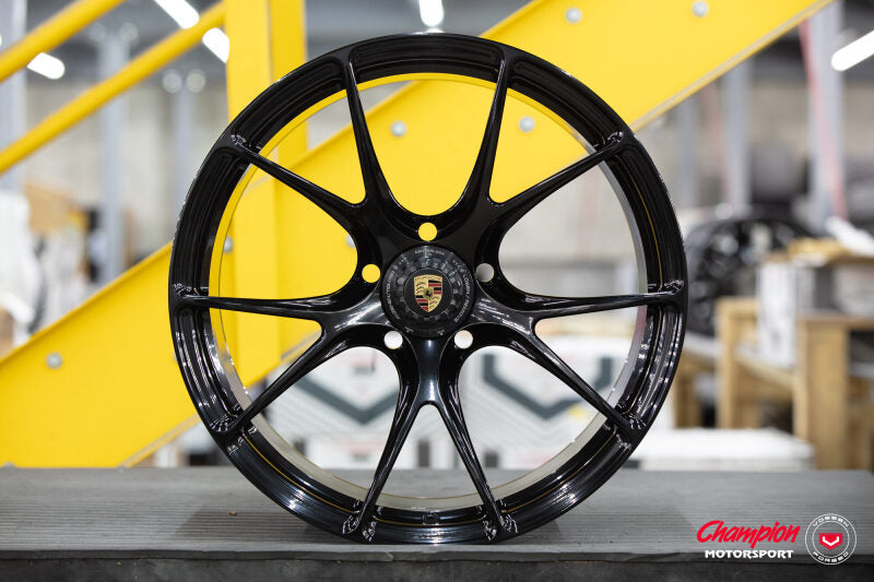 Vossen X Champion RS74 20X9.5 / ET46 / Gloss Black Wheel / Centerlock / 911 GT3 992 - Front