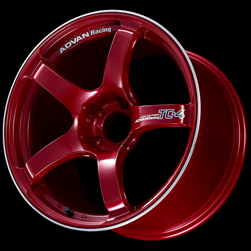 Advan TC4 16x6.5 / +37 Offset / 4-100 / 63mm Bore / Racing Candy Red & Ring