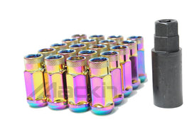 Wheel Mate Monster Open End Lug Nut Set of 20 - Black Chrome 14x1.50