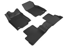 Load image into Gallery viewer, 3D MAXpider 2017-2019 Nissan Rogue Sport Kagu 1st &amp; 2nd Row Floormats - Black