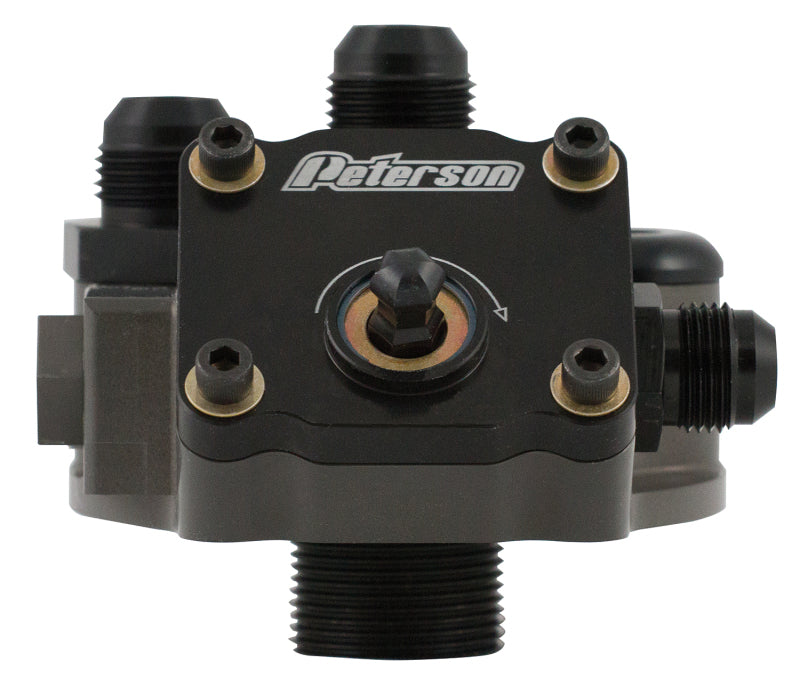 Peterson Fluid Systems Primer Filter Mount -10AN 1 1/2-12 - Right Side Inlet