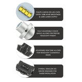 Oracle H1 4000 Lumen LED Headlight Bulbs (Pair) - 6000K NO RETURNS