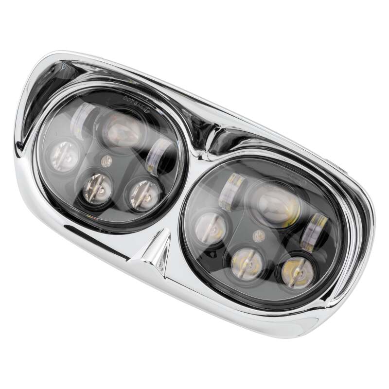 Letric Lighting Led Hdlght Dual 5.75in Blk/Chr