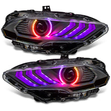 Load image into Gallery viewer, Oracle Lighting 18-23 Ford Mustang Dynamic ColorSHIFT LED Headlights - Black Series NO RETURNS